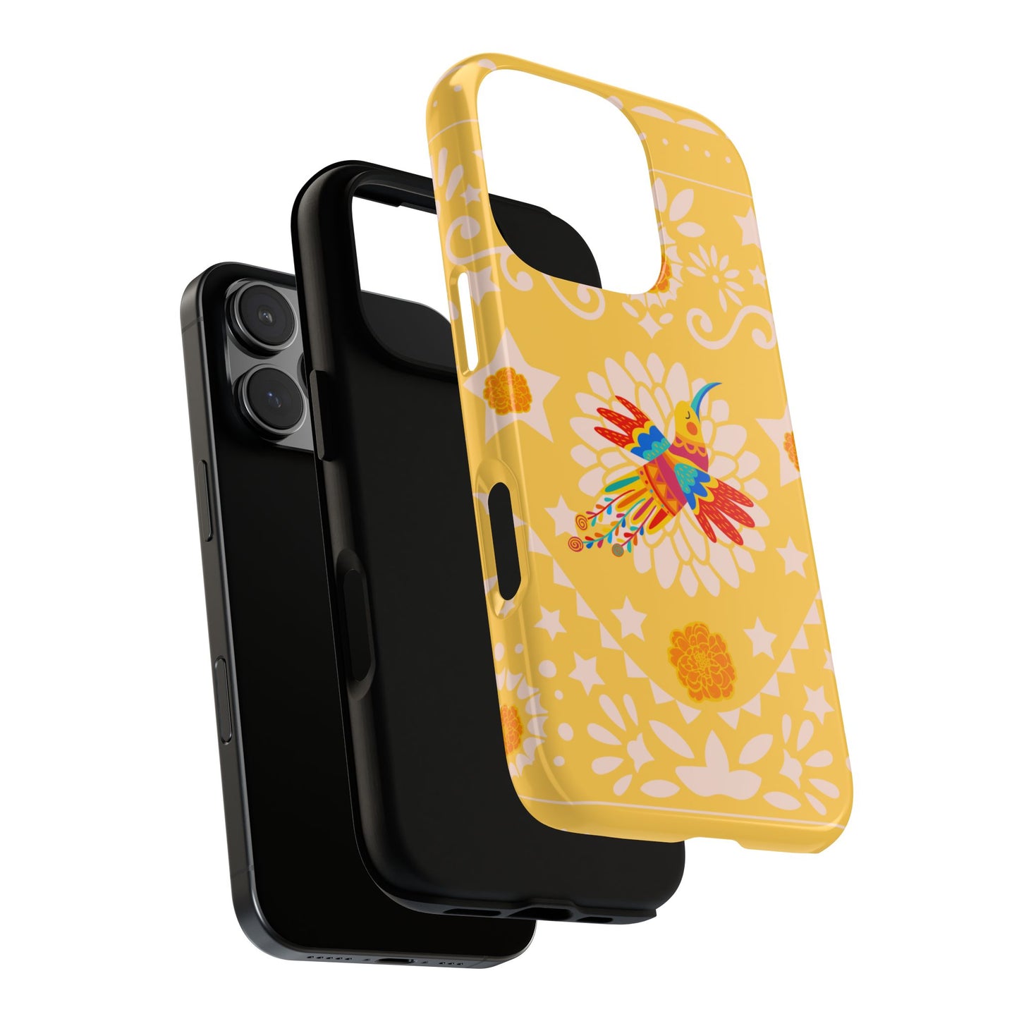 Day of the Dead Alebrije phone case, durable protection, Día de los Muertos enthusiasts,  Mexican folklore, sugar skulls, and alebrije creatures, Tough Cases