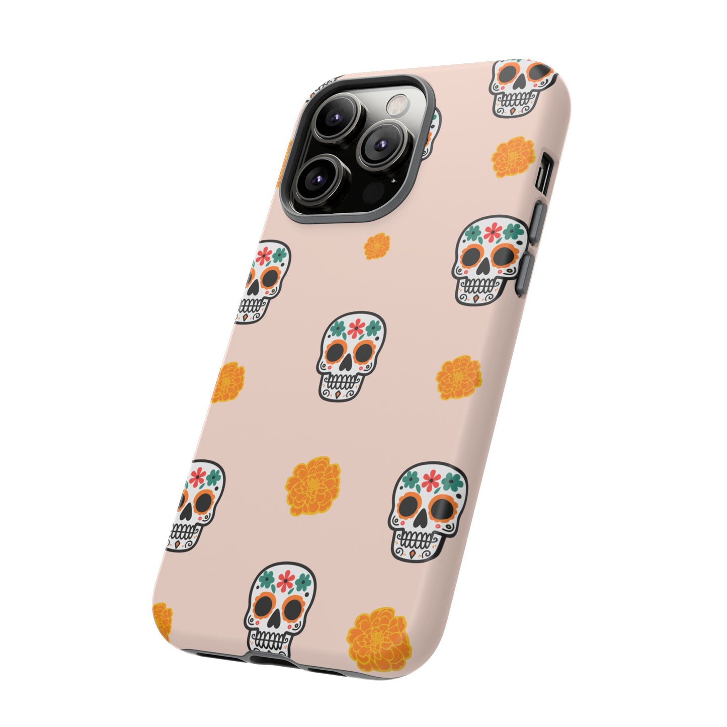 Day of the Dead Alebrije phone case, durable protection, Día de los Muertos enthusiasts,  Mexican folklore, sugar skulls, and alebrije creatures, Tough Cases