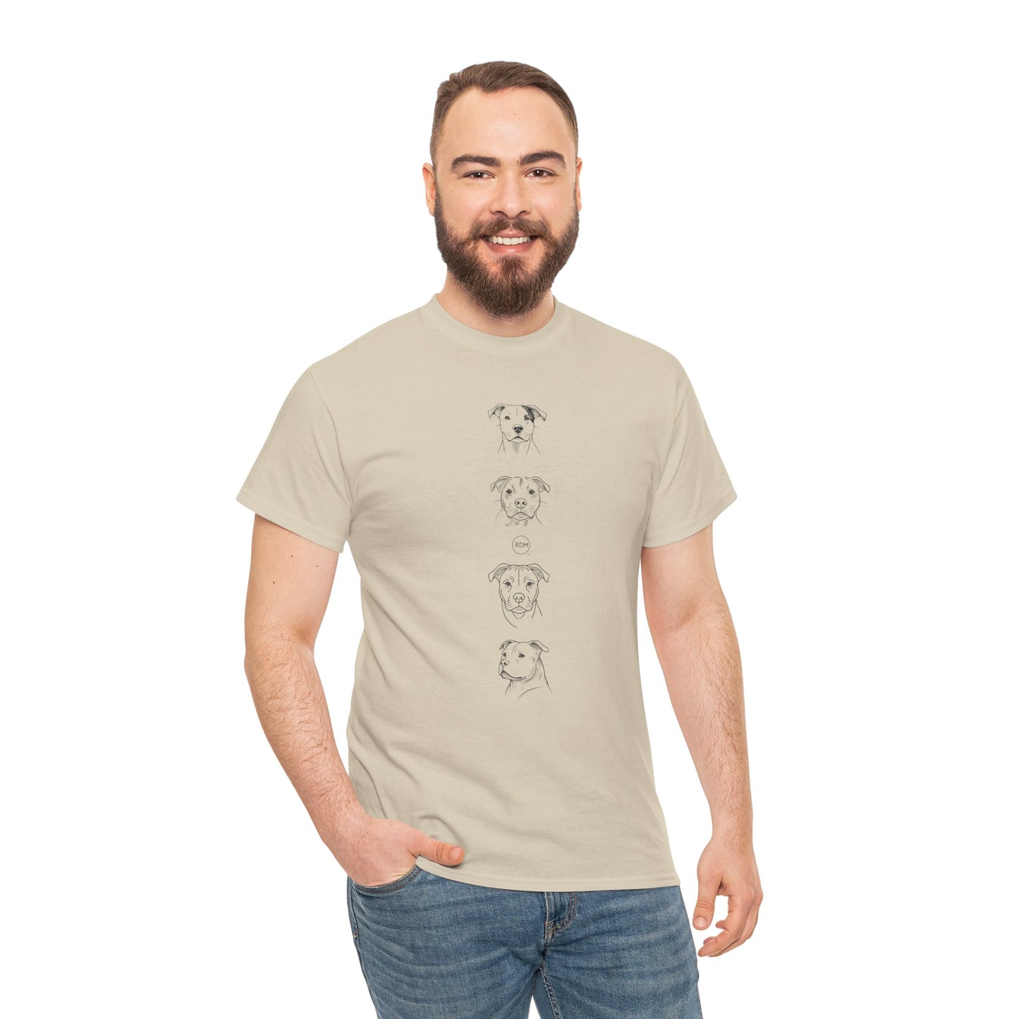 Premium Unisex Heavy Cotton Adult Pitbull T-Shirt – Bold Dog Lover Graphic Tee for Ultimate Comfort