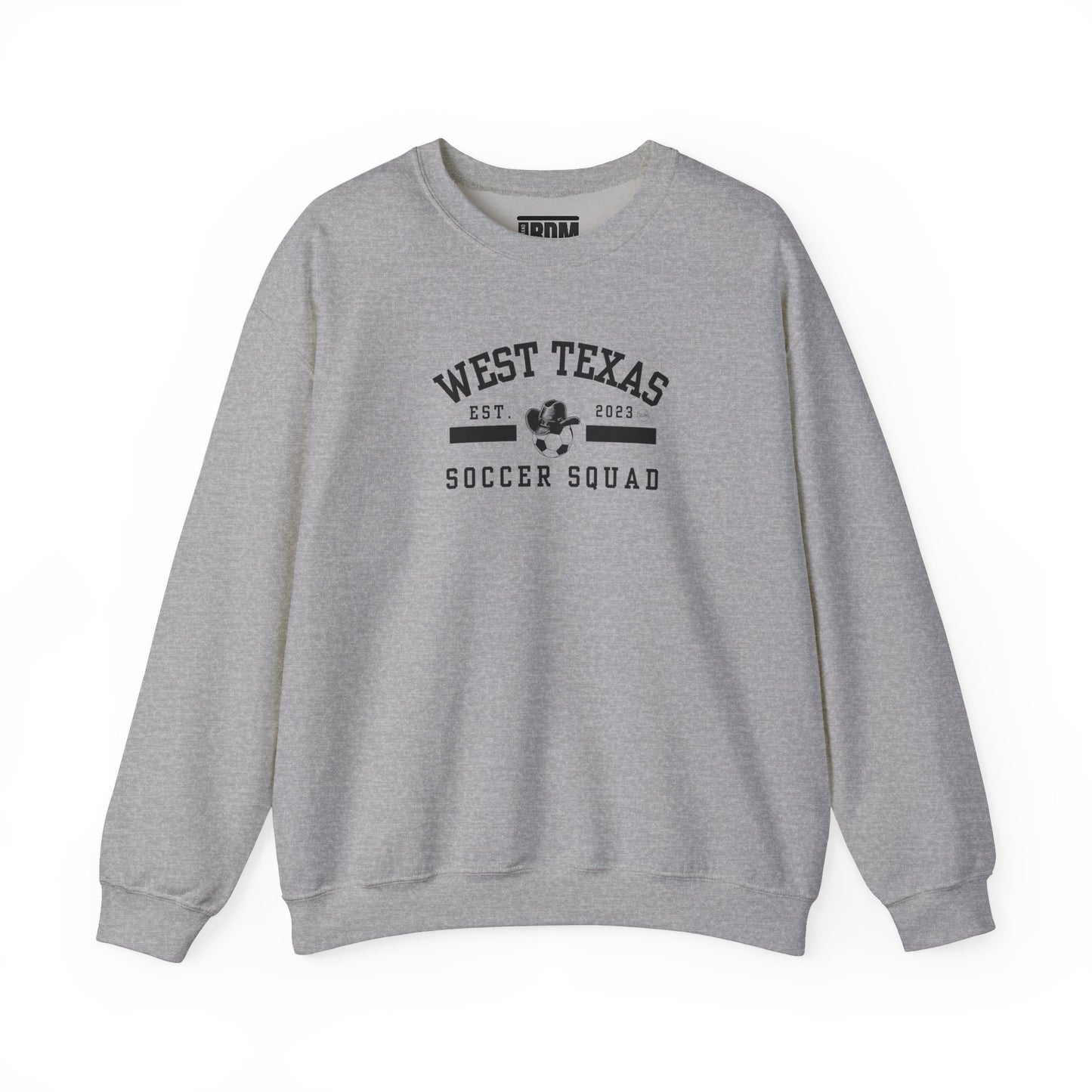 West Texas Soccer Squad Black Letters Unisex Heavy Blend™ Crewneck Sweatshirt