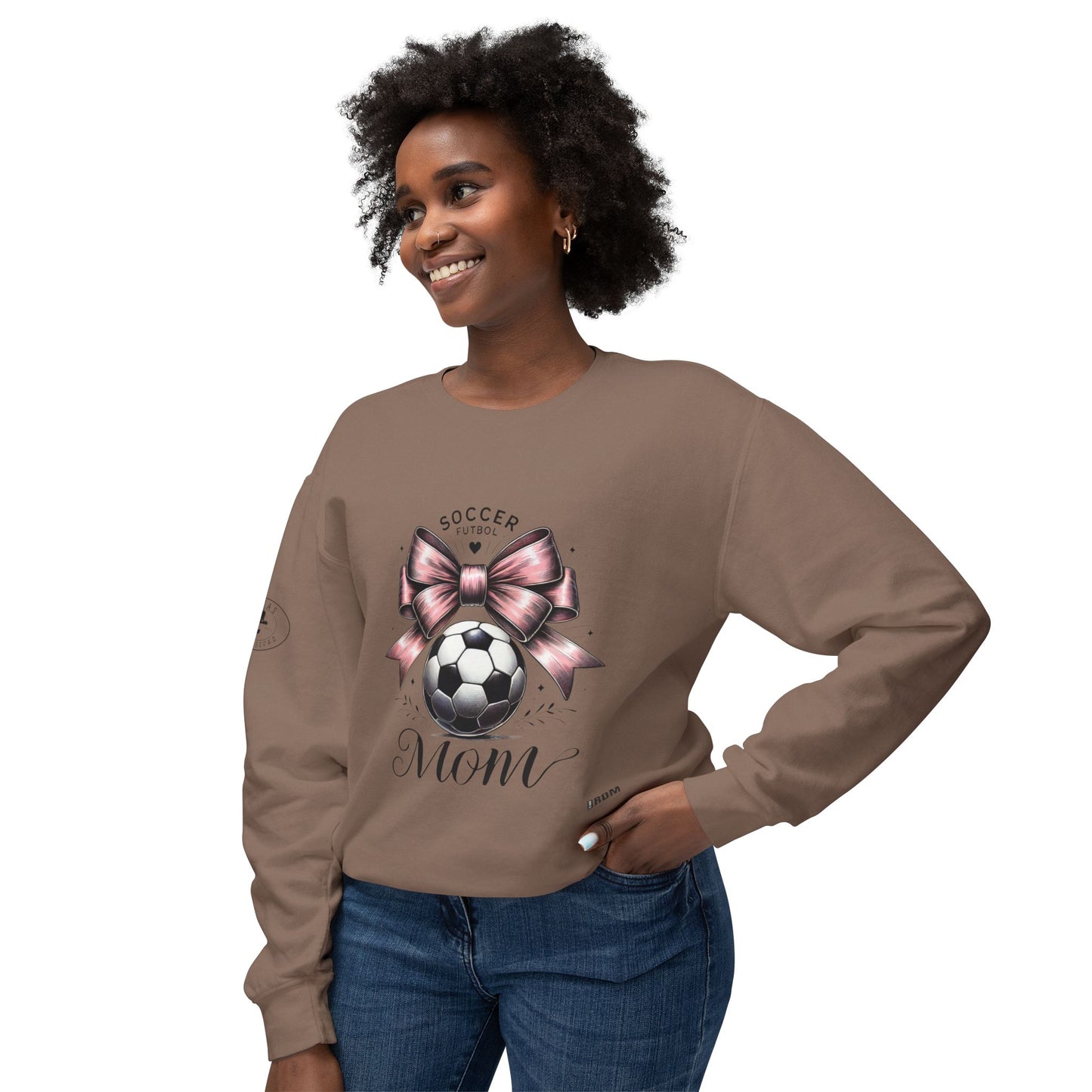 Soccer Mom Unisex Lightweight Crewneck Sweatshirt, Soccer shirt