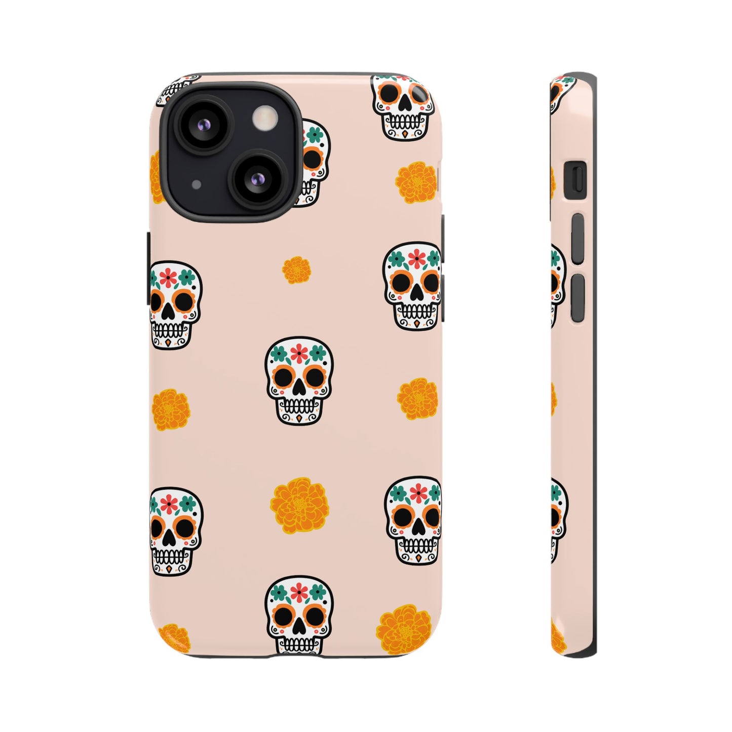 Day of the Dead Alebrije phone case, durable protection, Día de los Muertos enthusiasts,  Mexican folklore, sugar skulls, and alebrije creatures, Tough Cases