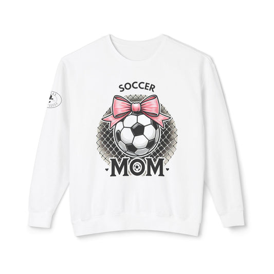 Soccer Mom Unisex Lightweight Crewneck Sweatshirt, Soccer shirt