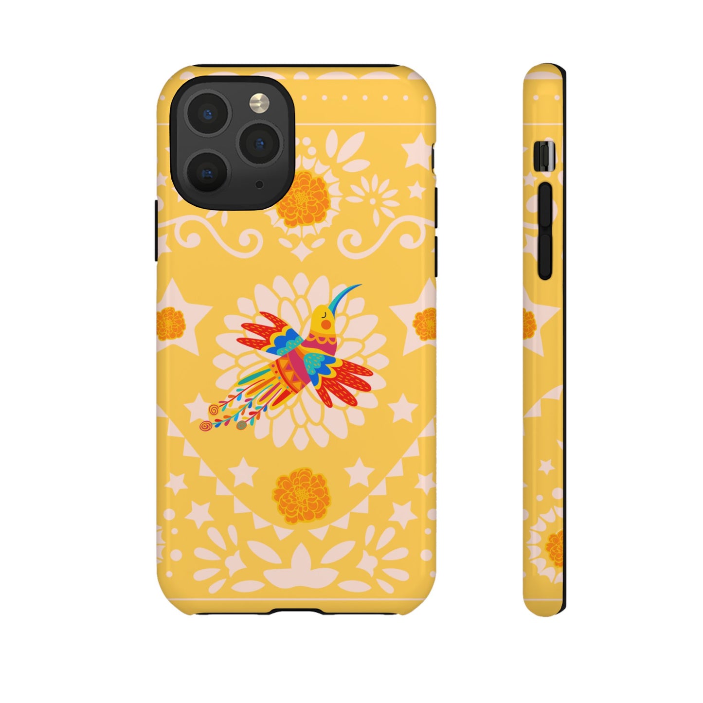 Day of the Dead Alebrije phone case, durable protection, Día de los Muertos enthusiasts,  Mexican folklore, sugar skulls, and alebrije creatures, Tough Cases