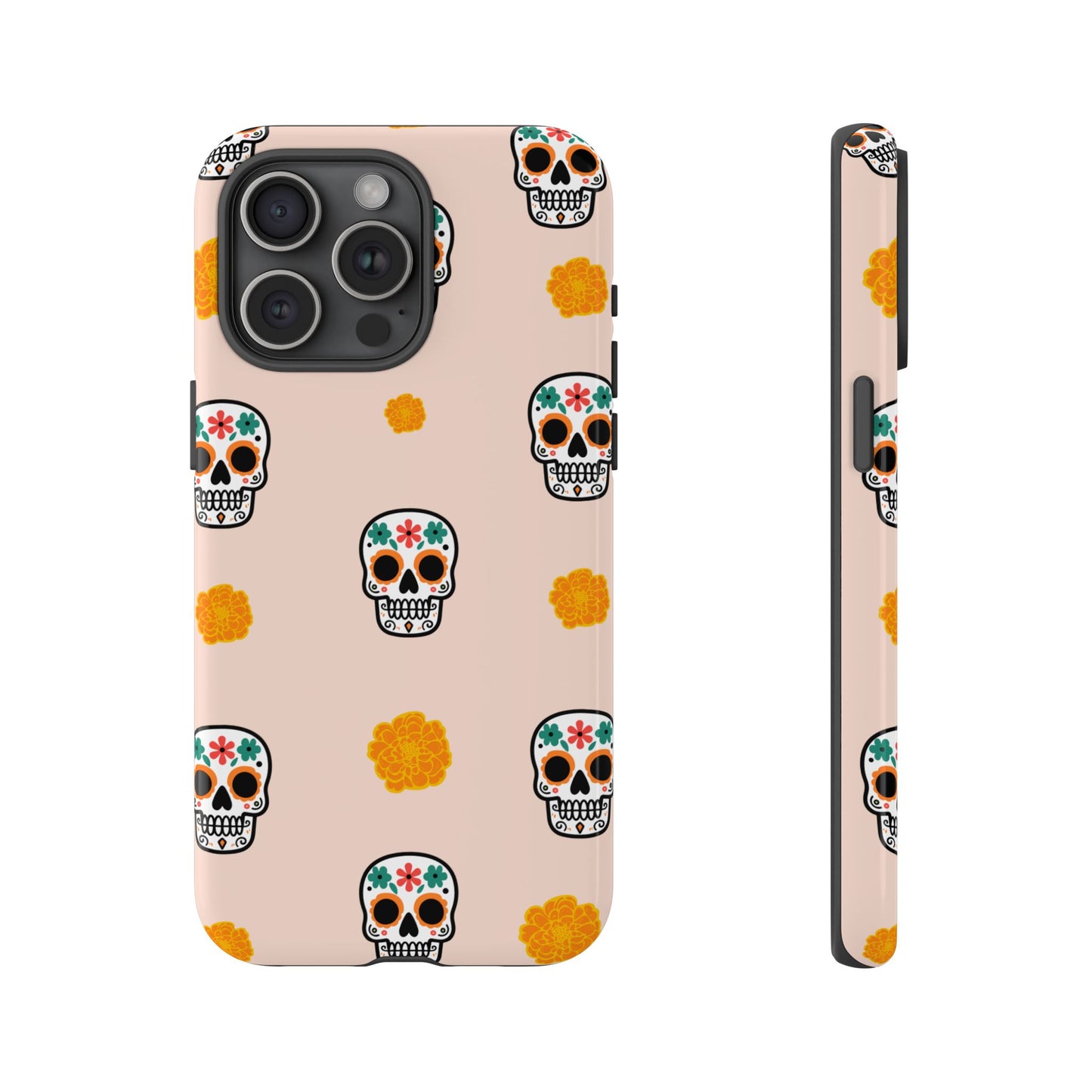 Day of the Dead Alebrije phone case, durable protection, Día de los Muertos enthusiasts,  Mexican folklore, sugar skulls, and alebrije creatures, Tough Cases