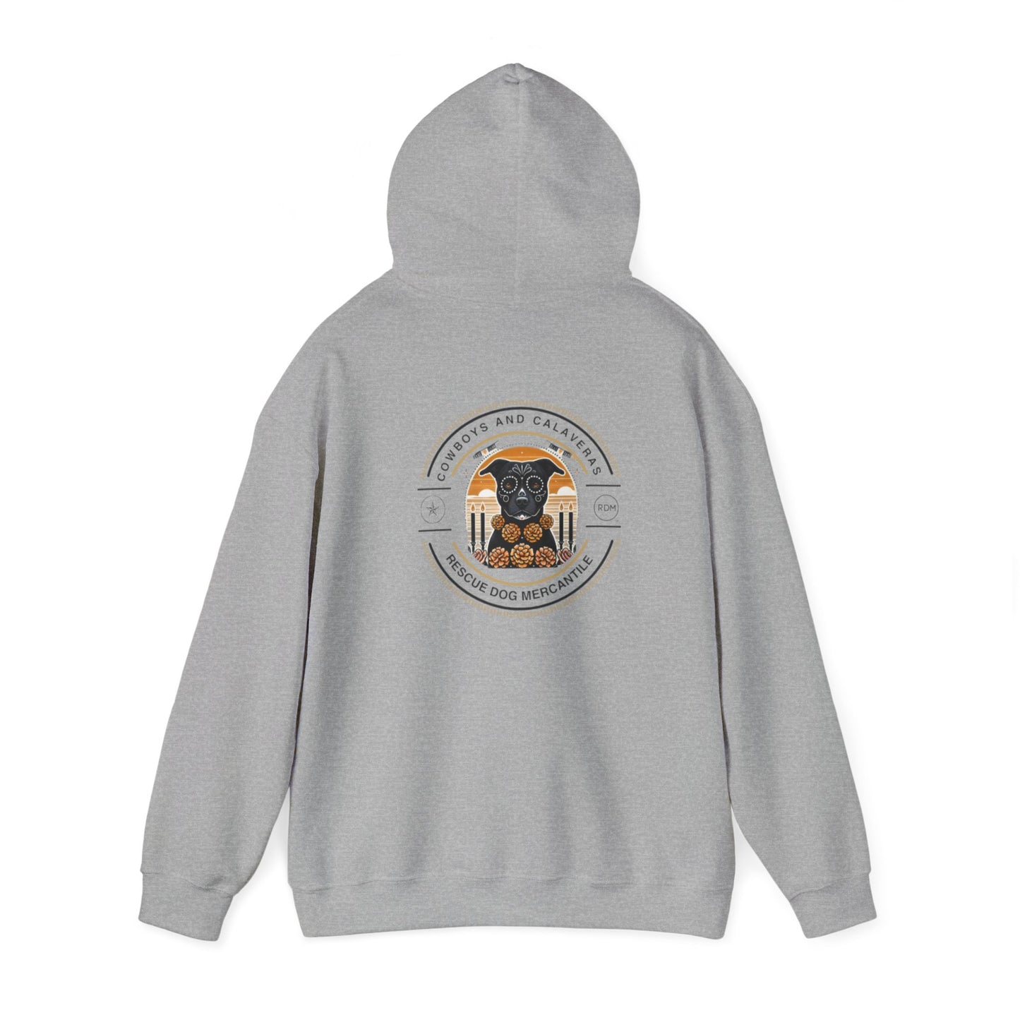 RDM Dia de los Muertos Dogs in Heaven Hooded Sweatshirt, Mexican Folklore, Texas Roots, Dogs in Heaven, Dog Parent, Halloween, Cowboys, Vaqueros