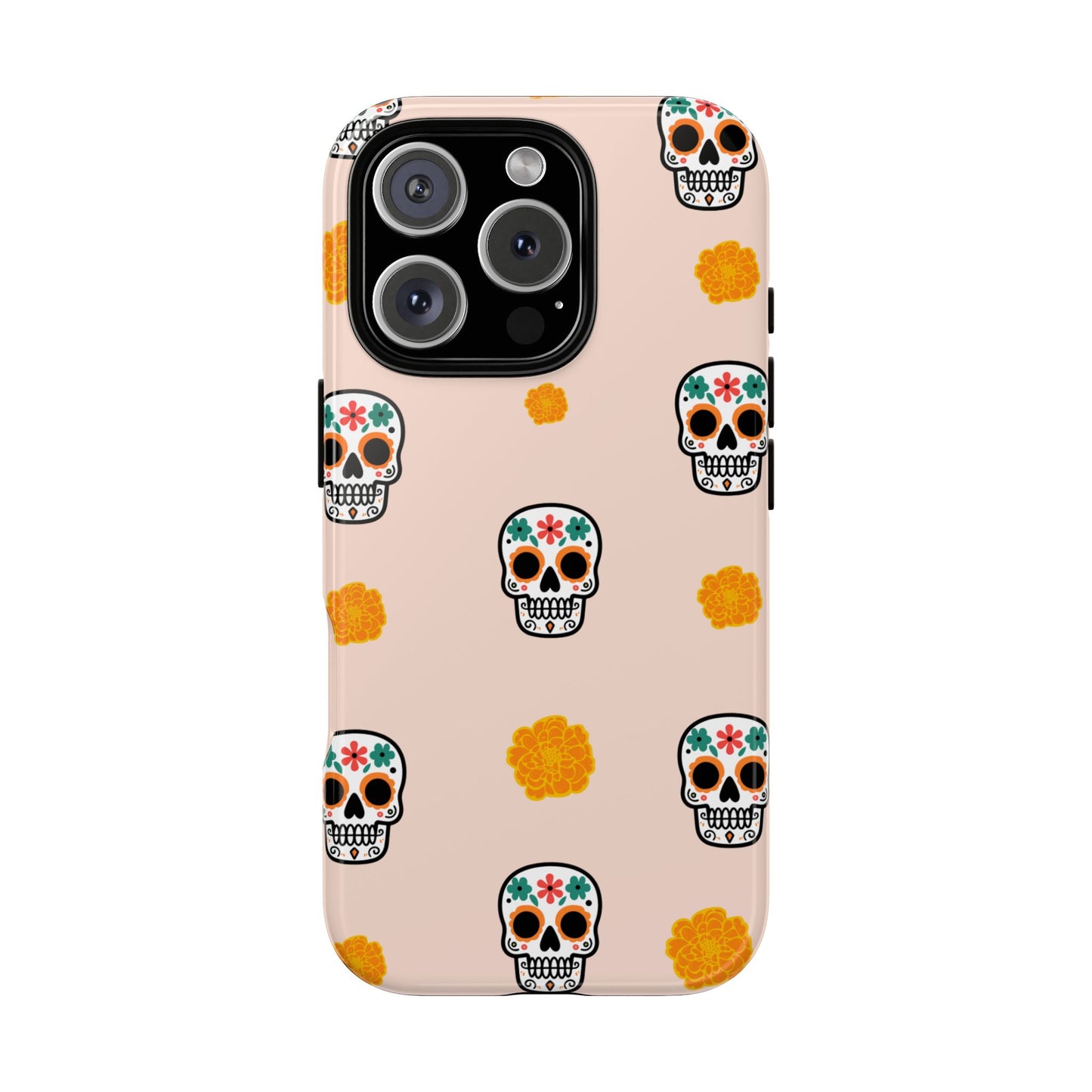 Day of the Dead Alebrije phone case, durable protection, Día de los Muertos enthusiasts,  Mexican folklore, sugar skulls, and alebrije creatures, Tough Cases