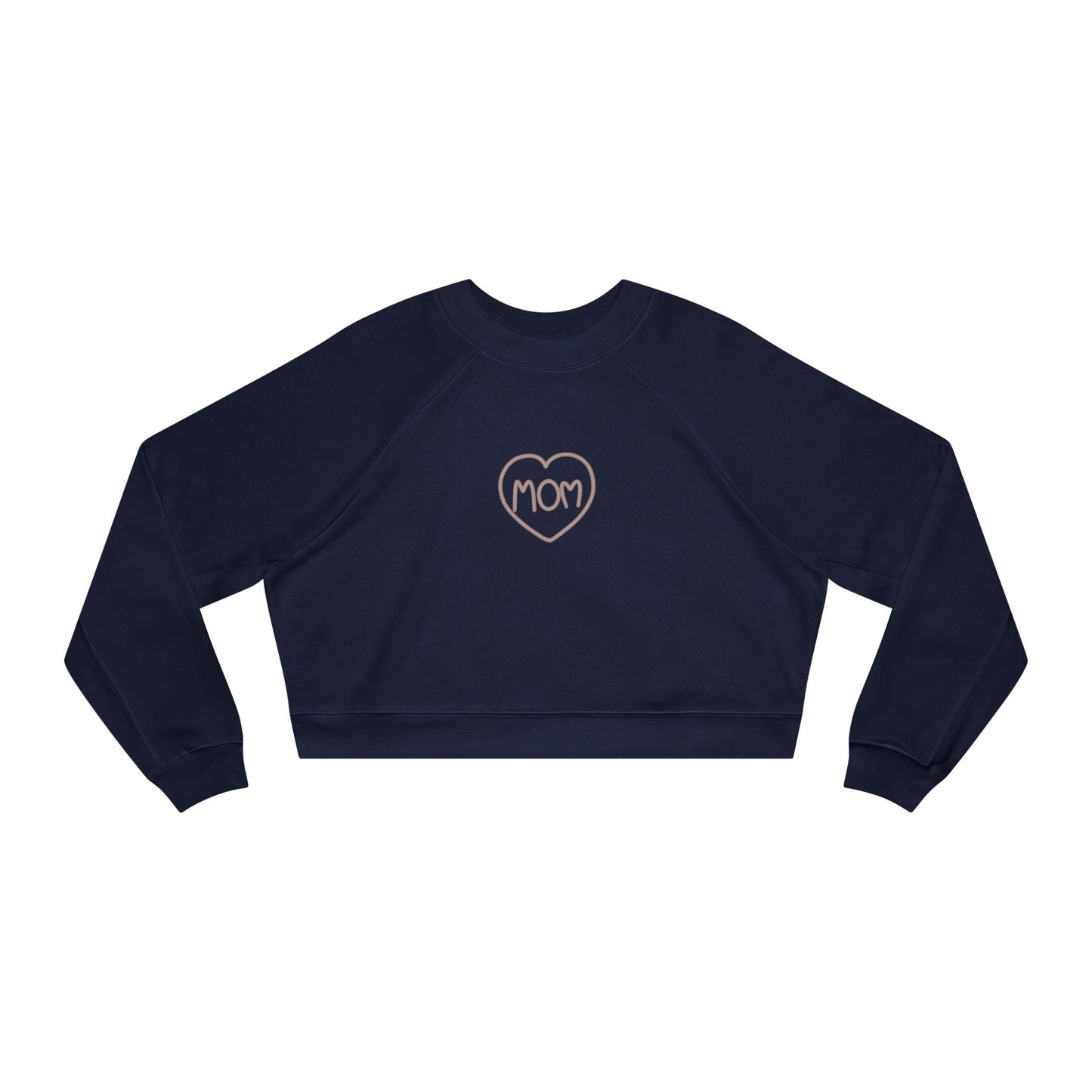 Mother’s Day Cropped Fleece Pullover Sweatshirt Cozy Gift for Mom Stylish & Heartfelt