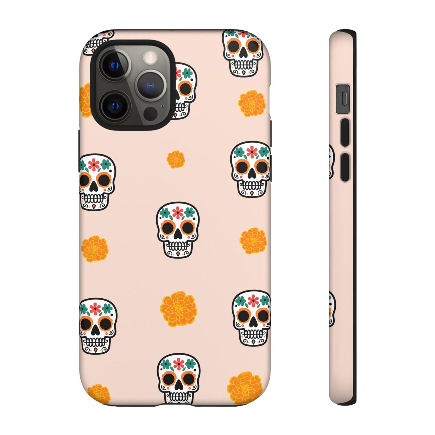 Day of the Dead Alebrije phone case, durable protection, Día de los Muertos enthusiasts,  Mexican folklore, sugar skulls, and alebrije creatures, Tough Cases