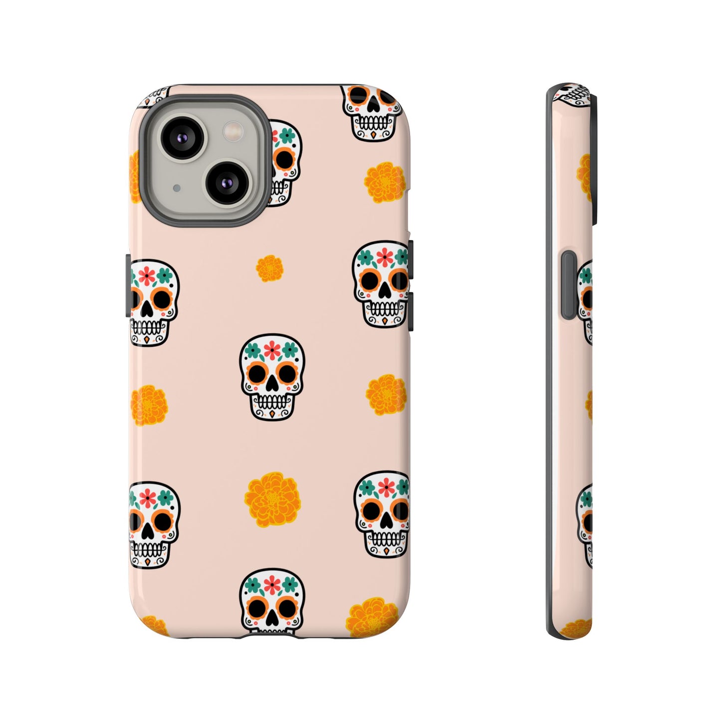 Day of the Dead Alebrije phone case, durable protection, Día de los Muertos enthusiasts,  Mexican folklore, sugar skulls, and alebrije creatures, Tough Cases