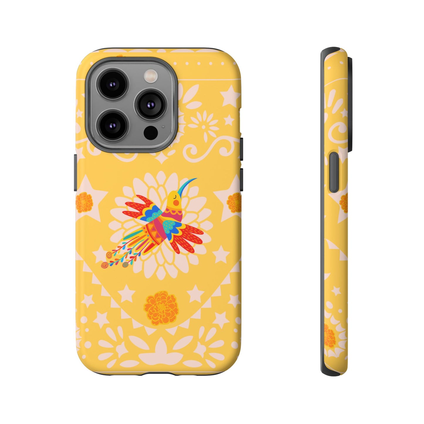 Day of the Dead Alebrije phone case, durable protection, Día de los Muertos enthusiasts,  Mexican folklore, sugar skulls, and alebrije creatures, Tough Cases