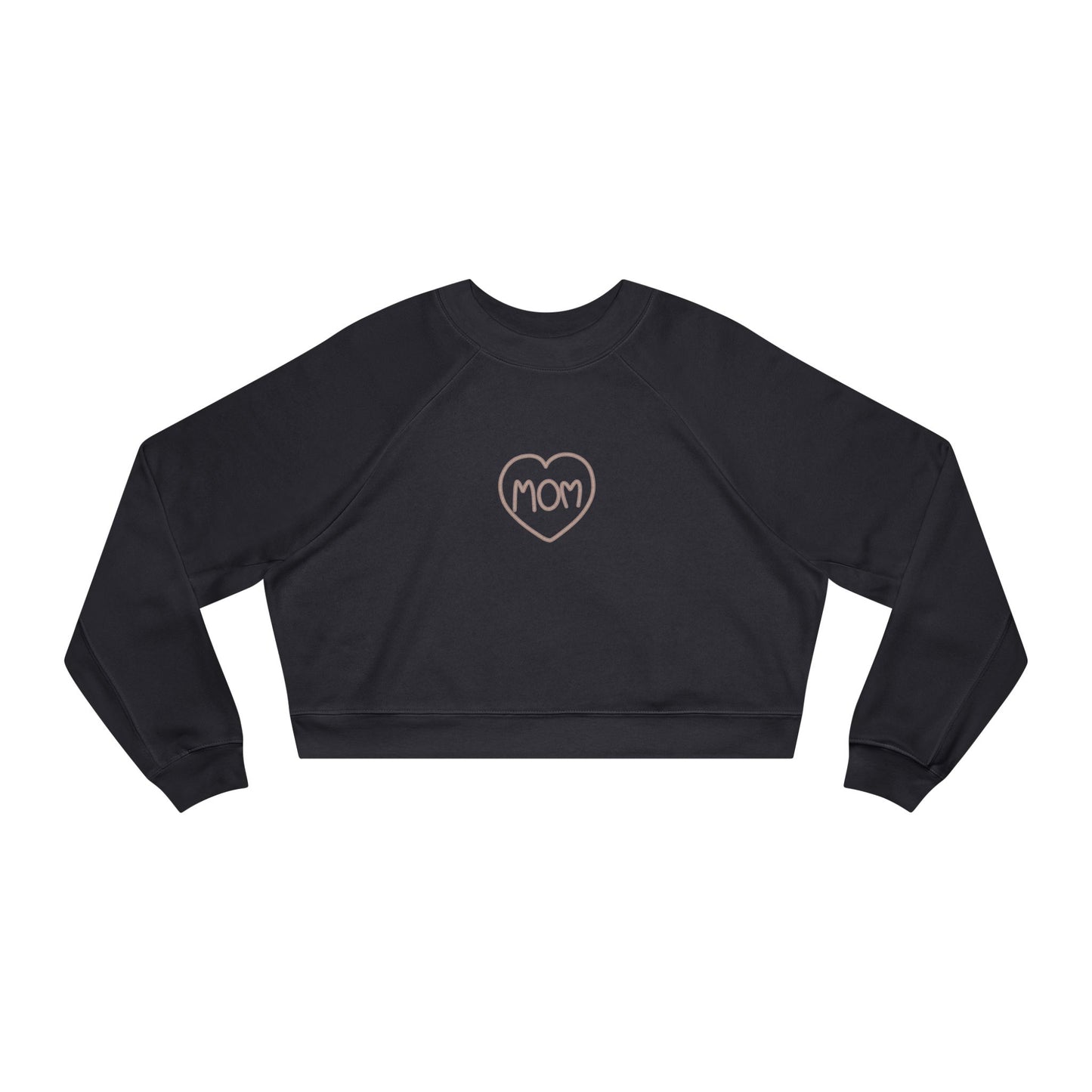 Mother’s Day Cropped Fleece Pullover Sweatshirt Cozy Gift for Mom Stylish & Heartfelt