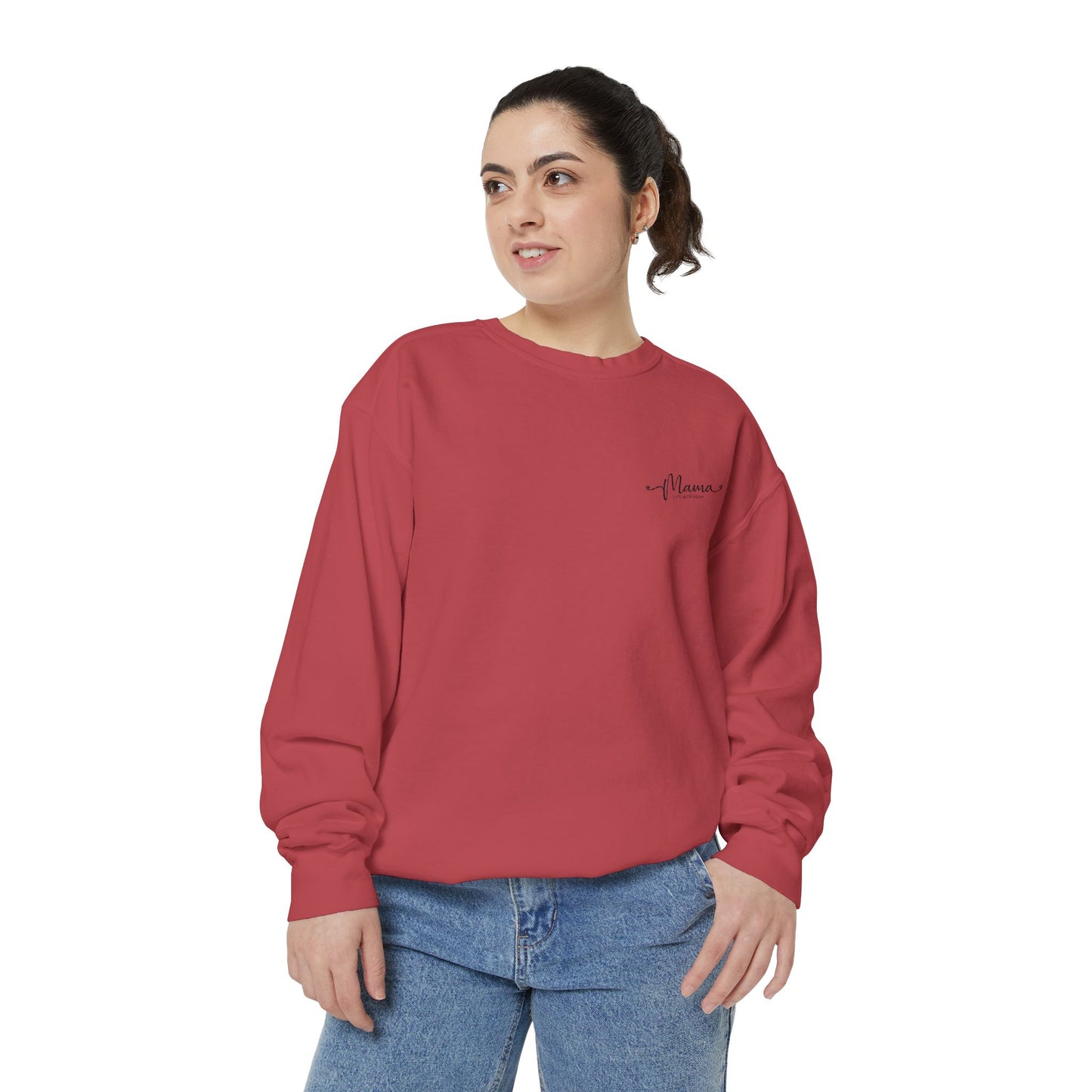 Mother’s Day Sweatshirt Cozy Gift for Mom Unisex Garment-Dyed