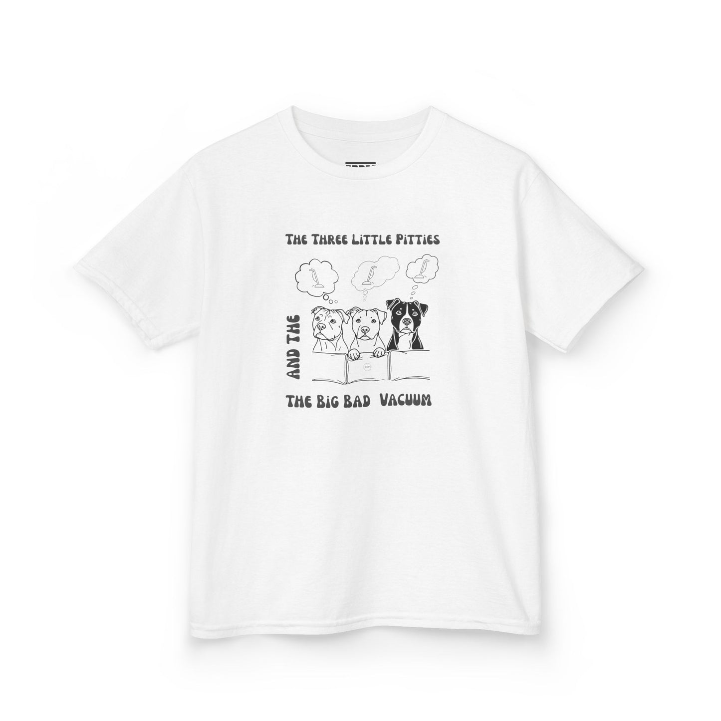 Kids Pitbull Heavy Cotton T-Shirt – Adorable Dog Tee for Young Pitbull Lovers
