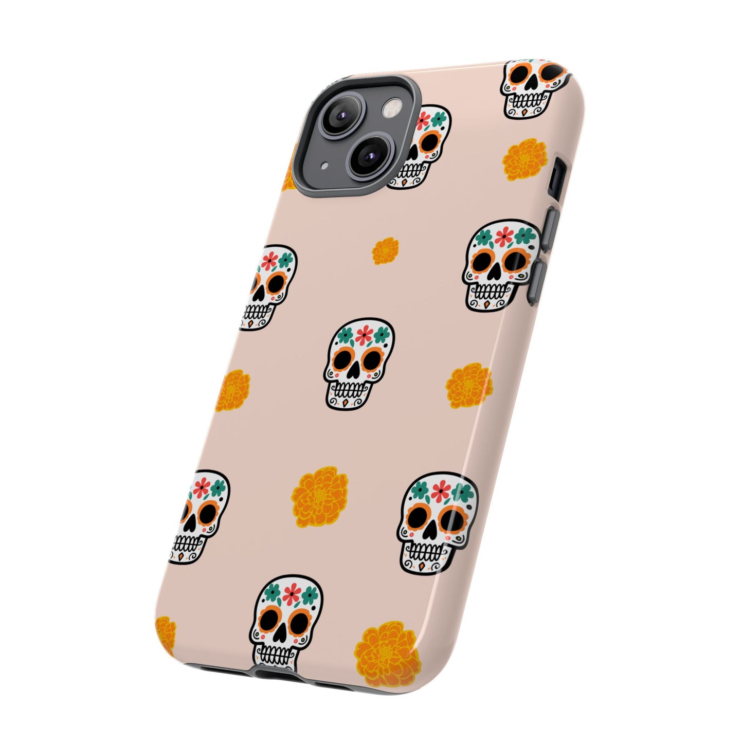 Day of the Dead Alebrije phone case, durable protection, Día de los Muertos enthusiasts,  Mexican folklore, sugar skulls, and alebrije creatures, Tough Cases