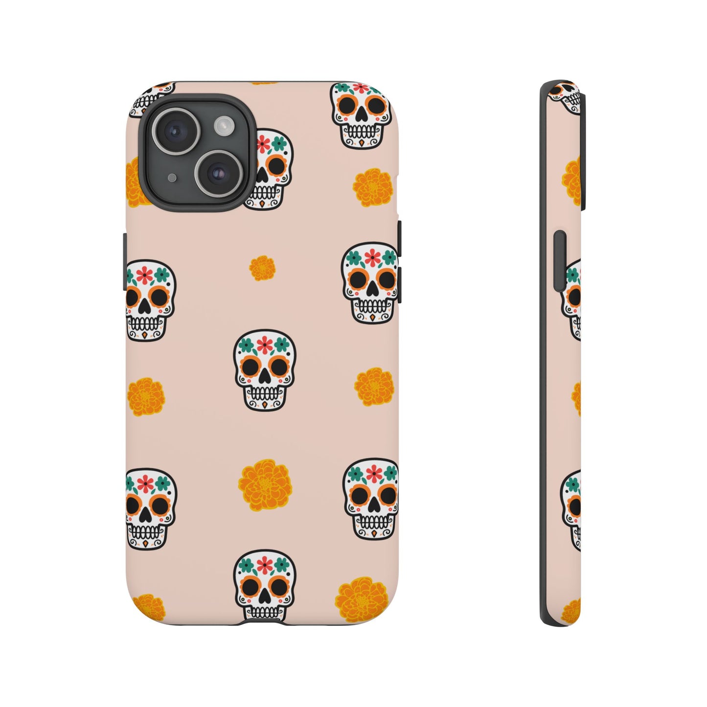 Day of the Dead Alebrije phone case, durable protection, Día de los Muertos enthusiasts,  Mexican folklore, sugar skulls, and alebrije creatures, Tough Cases