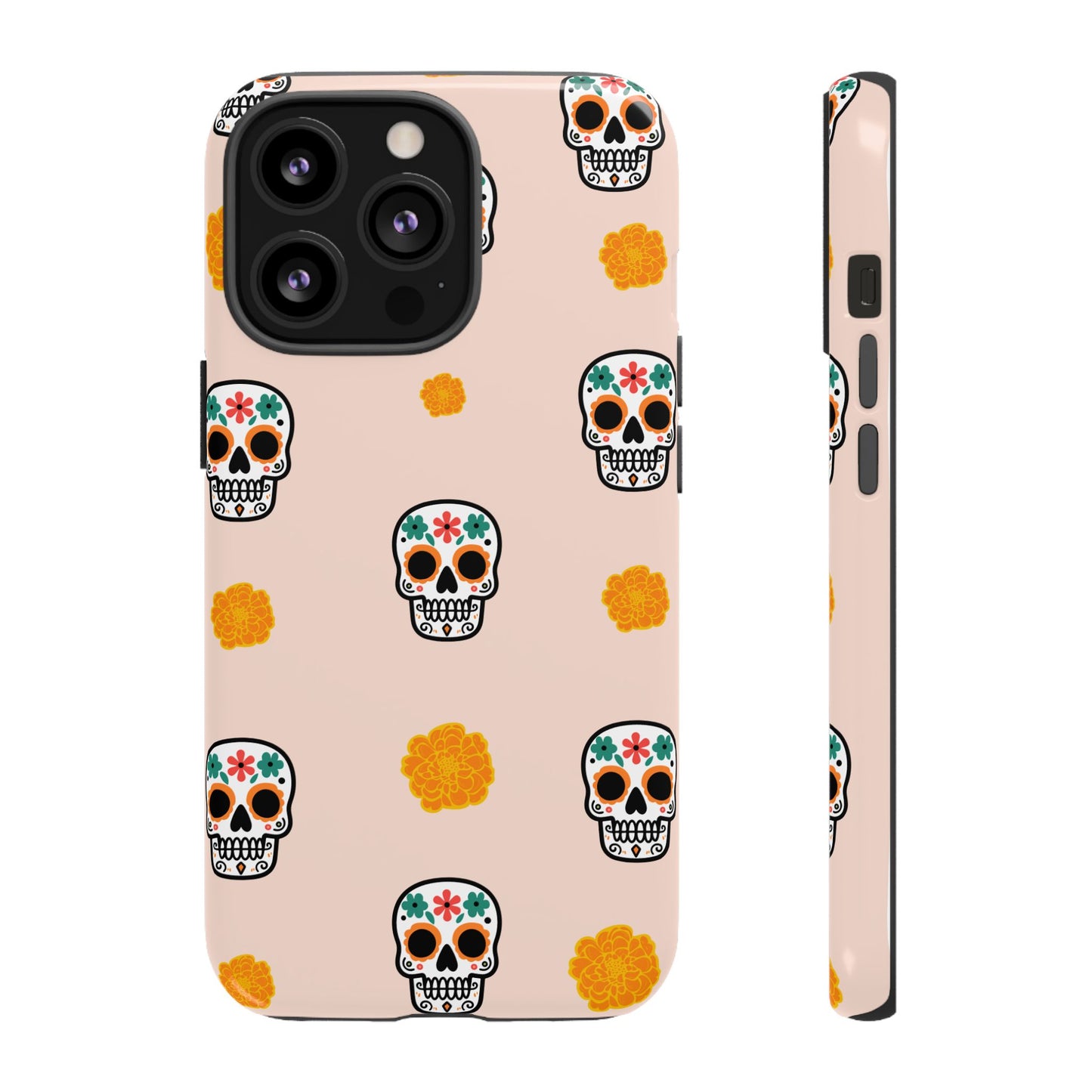 Day of the Dead Alebrije phone case, durable protection, Día de los Muertos enthusiasts,  Mexican folklore, sugar skulls, and alebrije creatures, Tough Cases